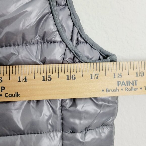 Vintage Blue Ocean Collection Puffer Vest Lightweight Liquid Gray Y2K Small NEW - Picture 5 of 9